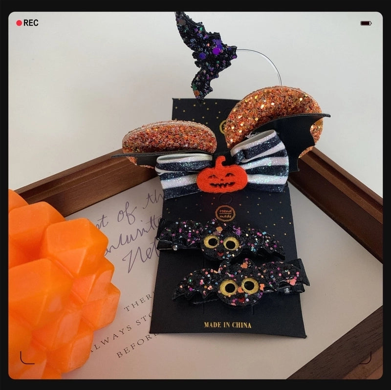 Women’s Funny Classic Style Halloween Pattern Felt Fabric Hair Clip