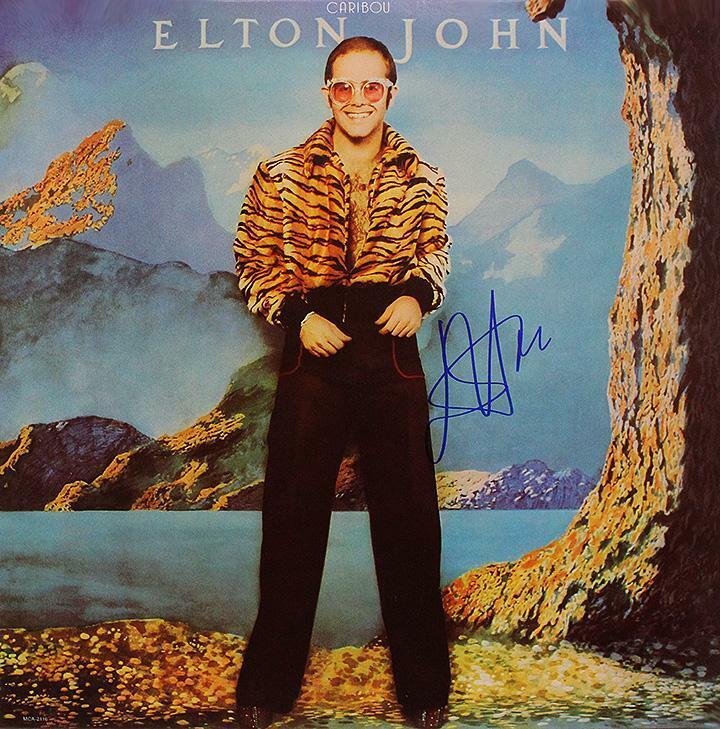 ELTON JOHN Signed 'Caribou' Photo Poster paintinggraph - Singer - preprint