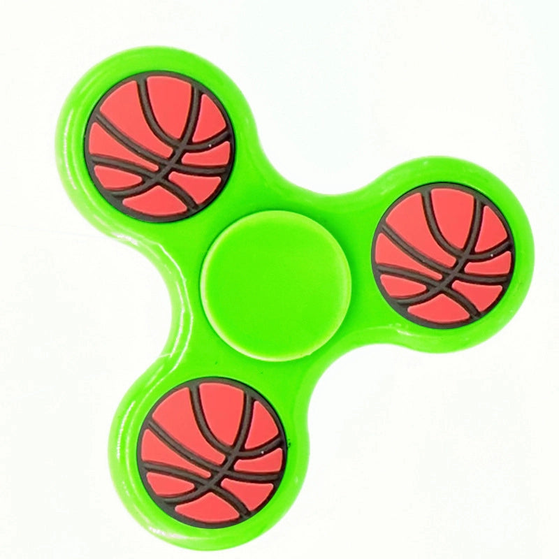 Fashion Solid Color Three-leaf Bracket Fingertip Gyro Toy
