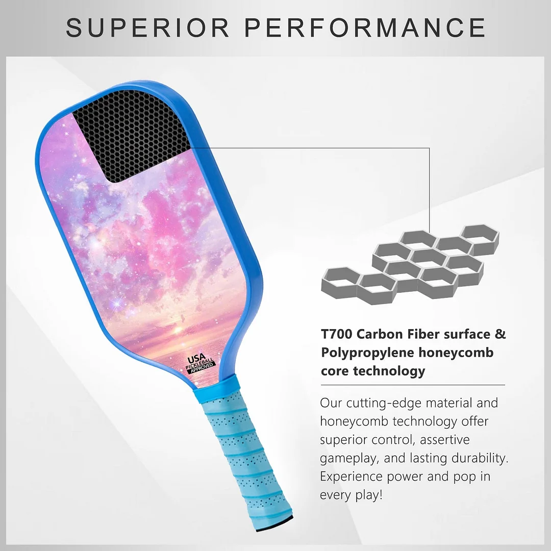 Original Paddle (16mm) T700 Sandblasted Carbon Fiber-ColorSplash Paddle