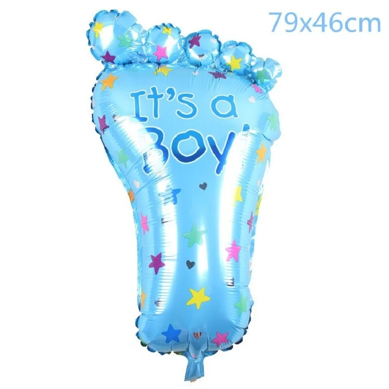Baby Shower Transparent Baby Boy Girl Bear Bubble Ball Kids 1st Birthday Party Blue Pink Helium Balloon Gender Reveal Decoration