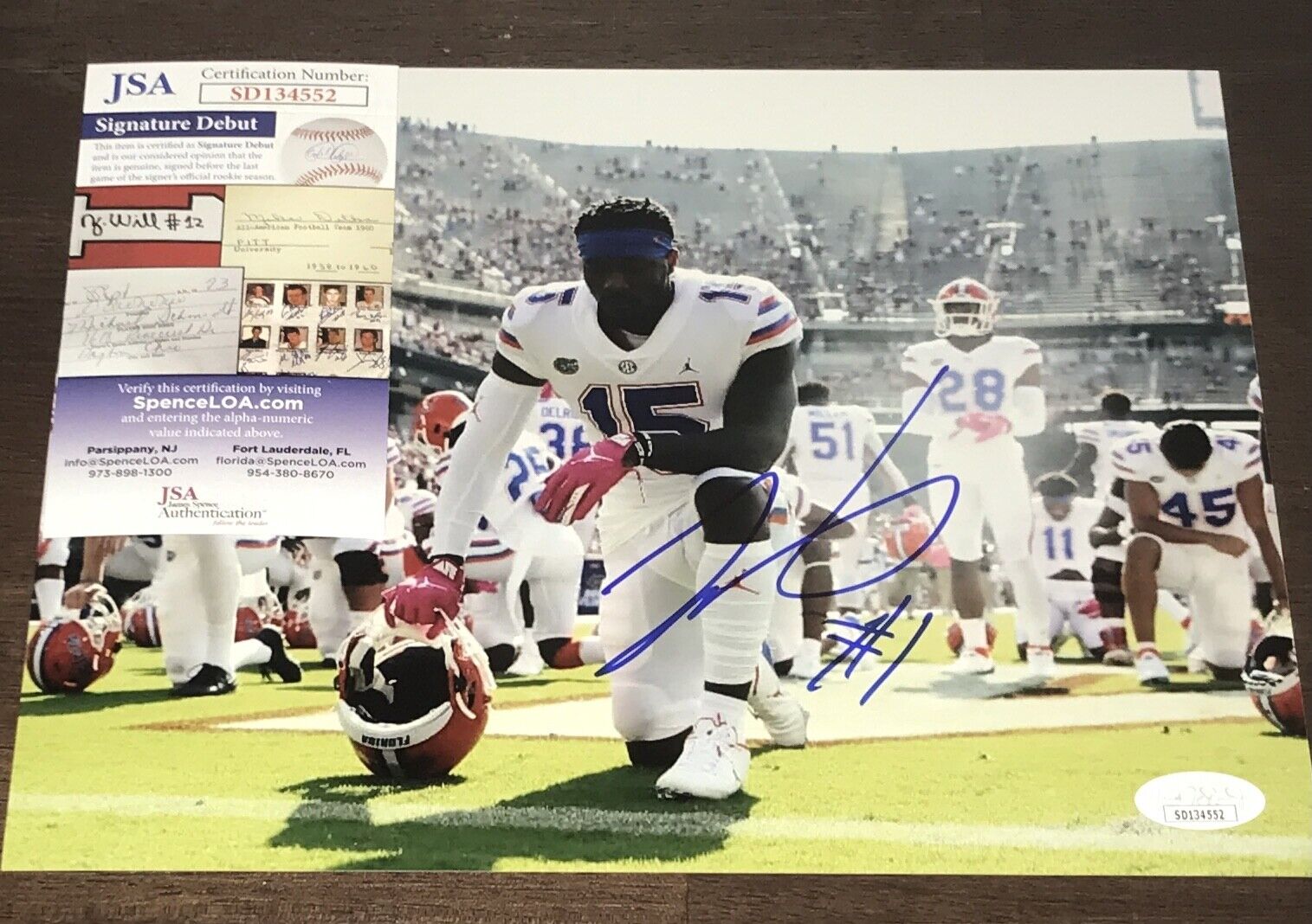 Jacob Copeland Signed Autographed 8x10 Photo Poster painting Florida Gators JSA N1