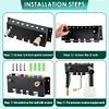 Foam Cannon Holder Wall Mounted Pressure Washer Tip Holder 7 Holes Storage Rack