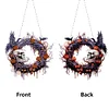 Halloween Skeleton DIY Diamond Painting Double Sided Effect Garland Pendant Kit for Wall Window