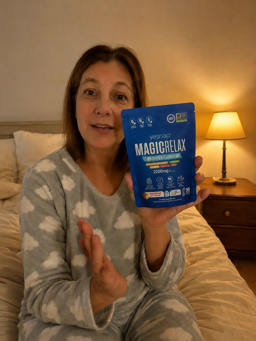 Customer holding MAGICRELAX