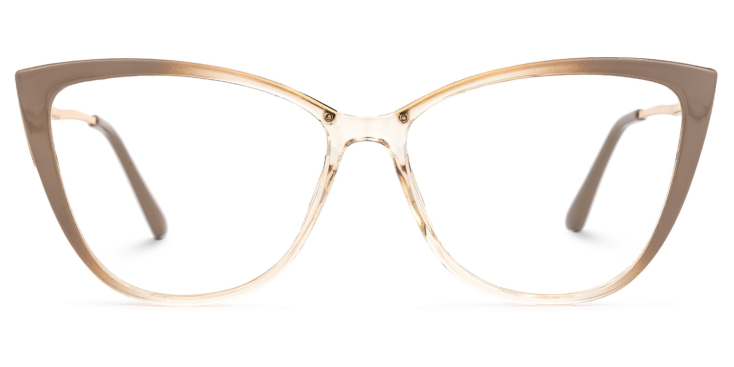 Carina Braun Cateye Brille Braun