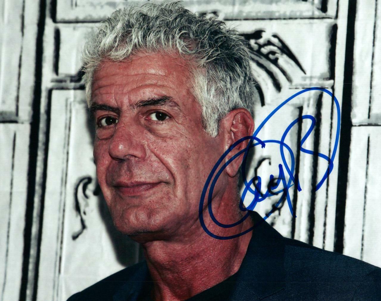 Anthony Bourdain signed 8x10 autographed Photo Poster painting + COA