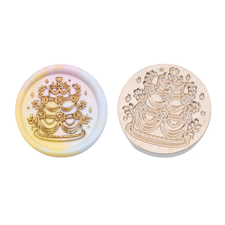 Diy Fire Lacquer Round Sealing Wax Stamp Head 25Mm gbfke