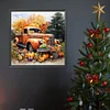 Diamond Painting-DIY Full Round Drill Pumpkin Car