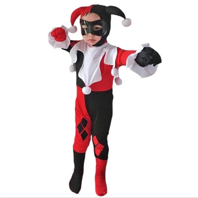 Kid Girls Harley Quinn Joker Costume