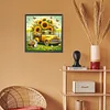 Diamond Painting-DIY Full Round Drill Sunflower Car