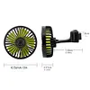 USB Car Fan 3 Speeds 360 Rotatable Car Seat Headrest Fan for Sedan SUV RV Truck