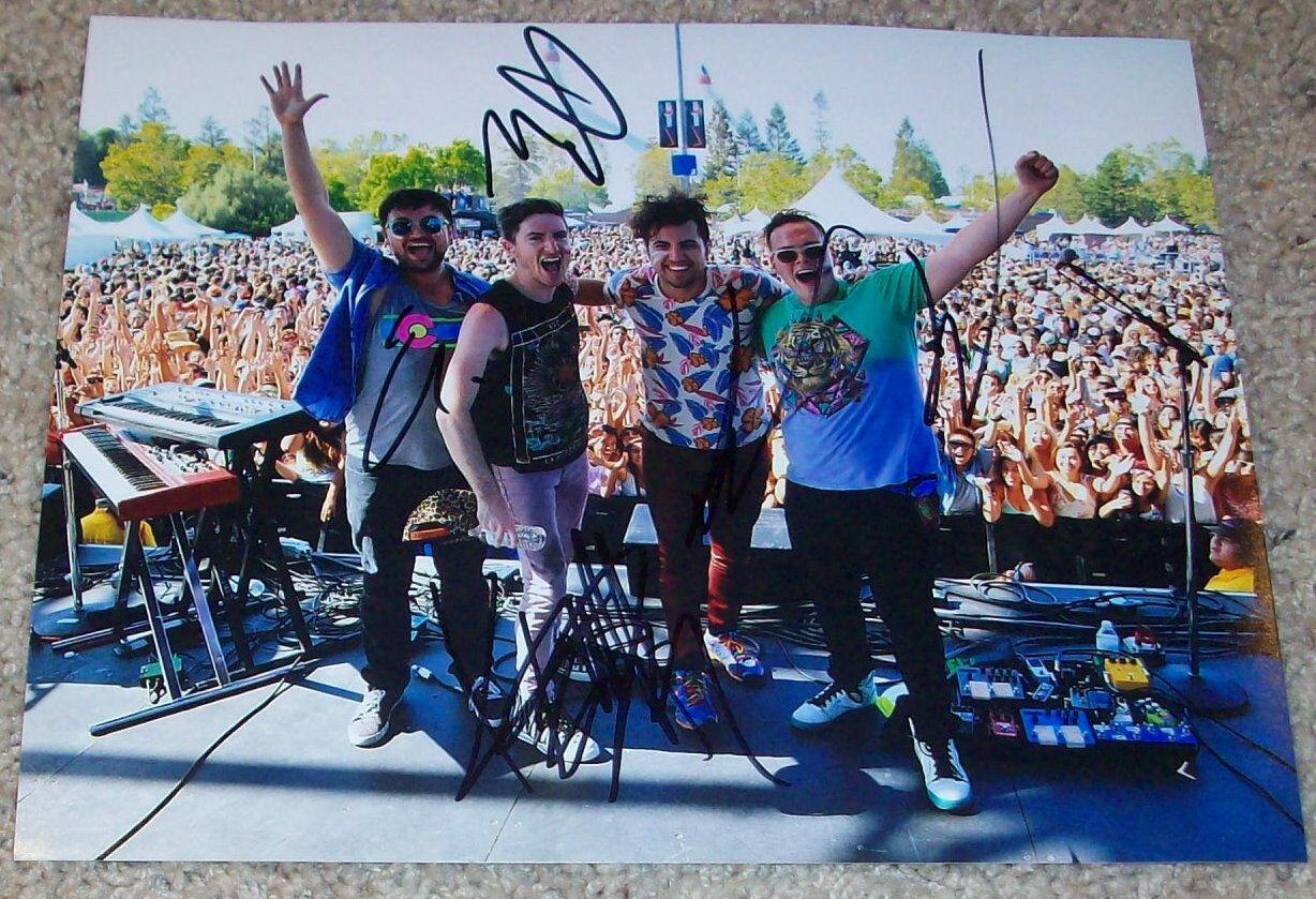 WALK THE MOON BAND SIGNED AUTOGRAPH 8x10 Photo Poster painting A w/PROOF NICHOLAS PETRICCA +3