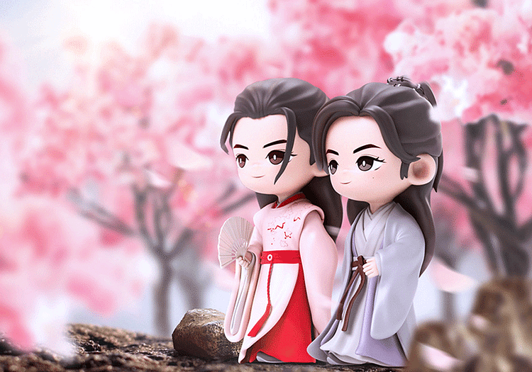 YOUKU x KOITAKE Word of Honor Official Character Figure  (Cute Version)-Zhou Zi Shu/Wen Ke Xing: Peach Blossom Forest