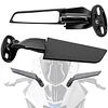 Modified Motorcycle Rearview Mirror,1 Pair Adjustable Rotating Side Mirrors,Wide Viewing Angle Wing Rearview Mirrors for Ninja 300 400 650 ZX6R CBR1000RR