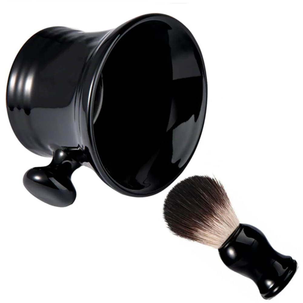 Beard Brush Manual Stirring and Foaming Set