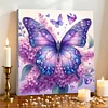 Framed Diamond Painting - Full Round Drill - Butterfly (25x25cm)