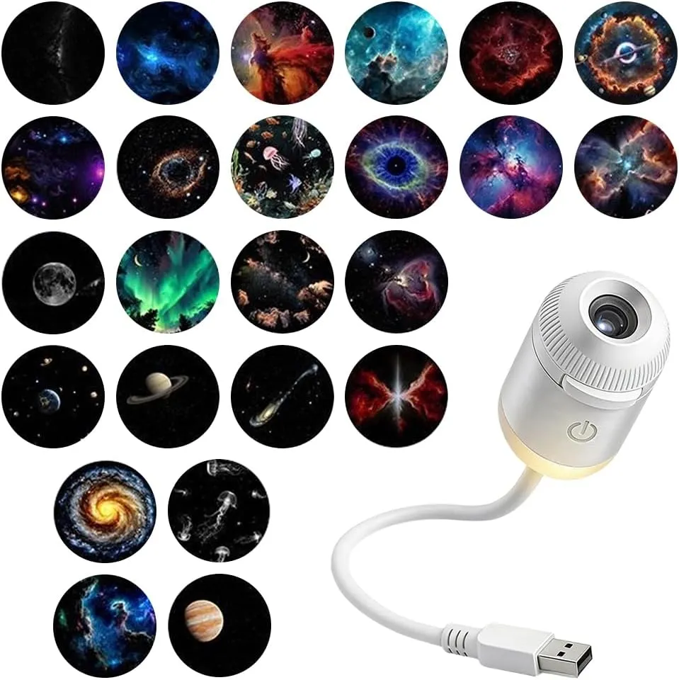 2-in-1 Galaxy Projector Night Light