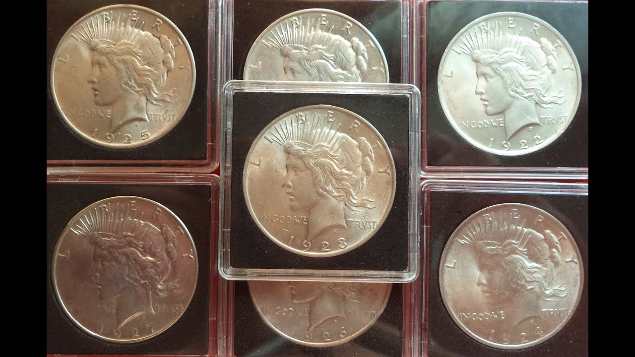 Peace Silver Dollar 1921 -1935 ÐиÑнÑй Ð´Ð¾Ð»Ð»Ð°Ñ Ð¡ÐµÑебÑо ÐÑмизмаÑика - YouTube
