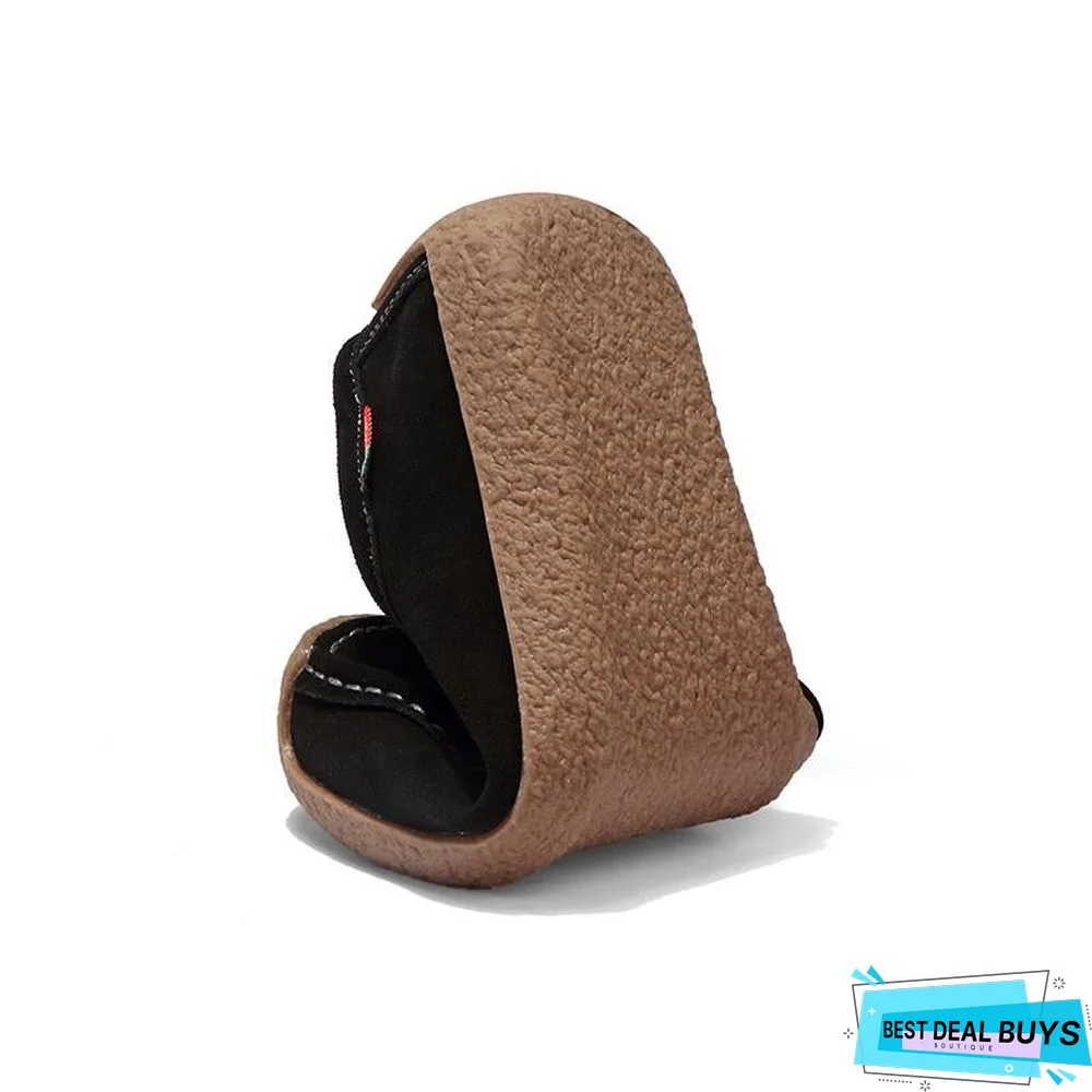 Women PU Leather Loafers Lace Up Folding Moccasins Foldable Casual Flats Shoes