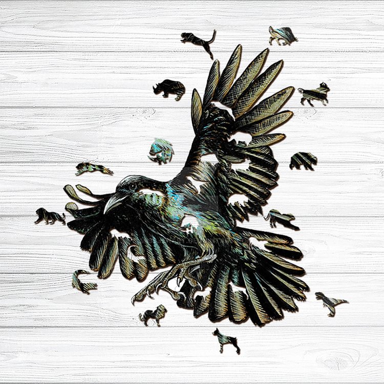 Crow Wooden Jigsaw Puzzle