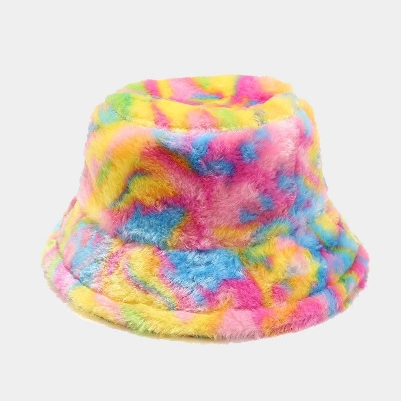 Unisex Modern Style Color Block Big Eaves Bucket Hat
