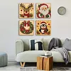 Kit d&rsquo;art de peinture en perles maison encadr&eacute; 7,87x7,87 pouces pour la d&eacute;coration murale
