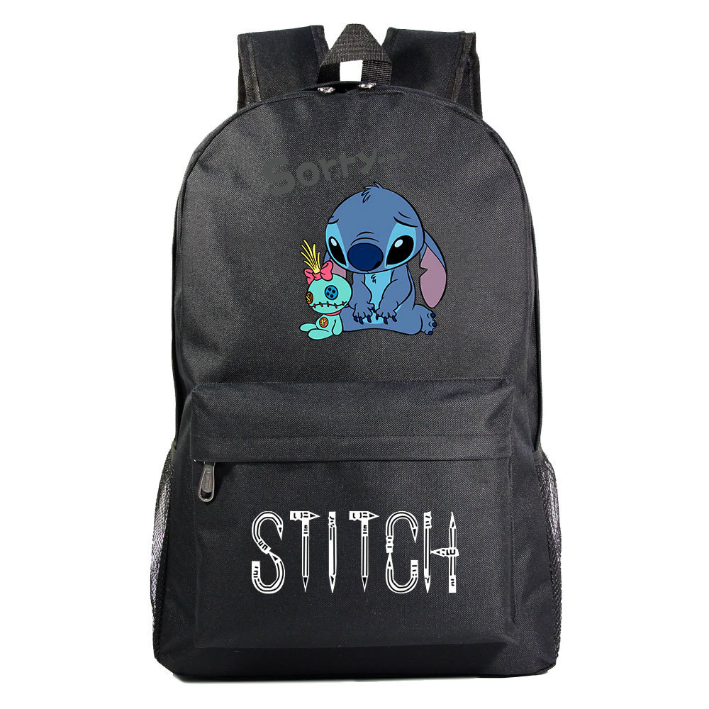 Lilo & Stitch Waterproof Backpack with Double Mesh Pockets - Fits 15-Inch Laptop-Mayoulove