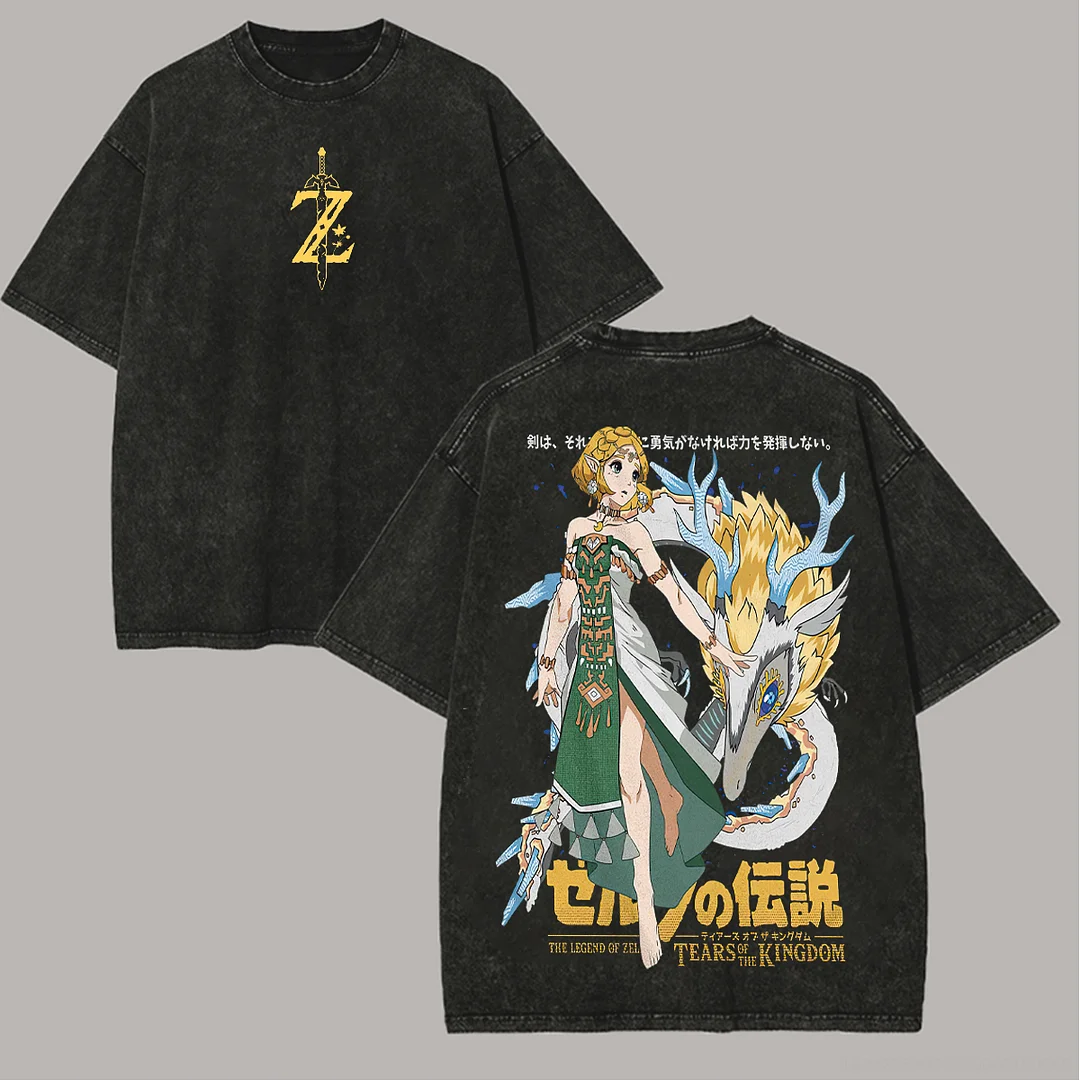 The Legend of Zelda: A Link to the Past Printed Unisex Washed T-Shirt