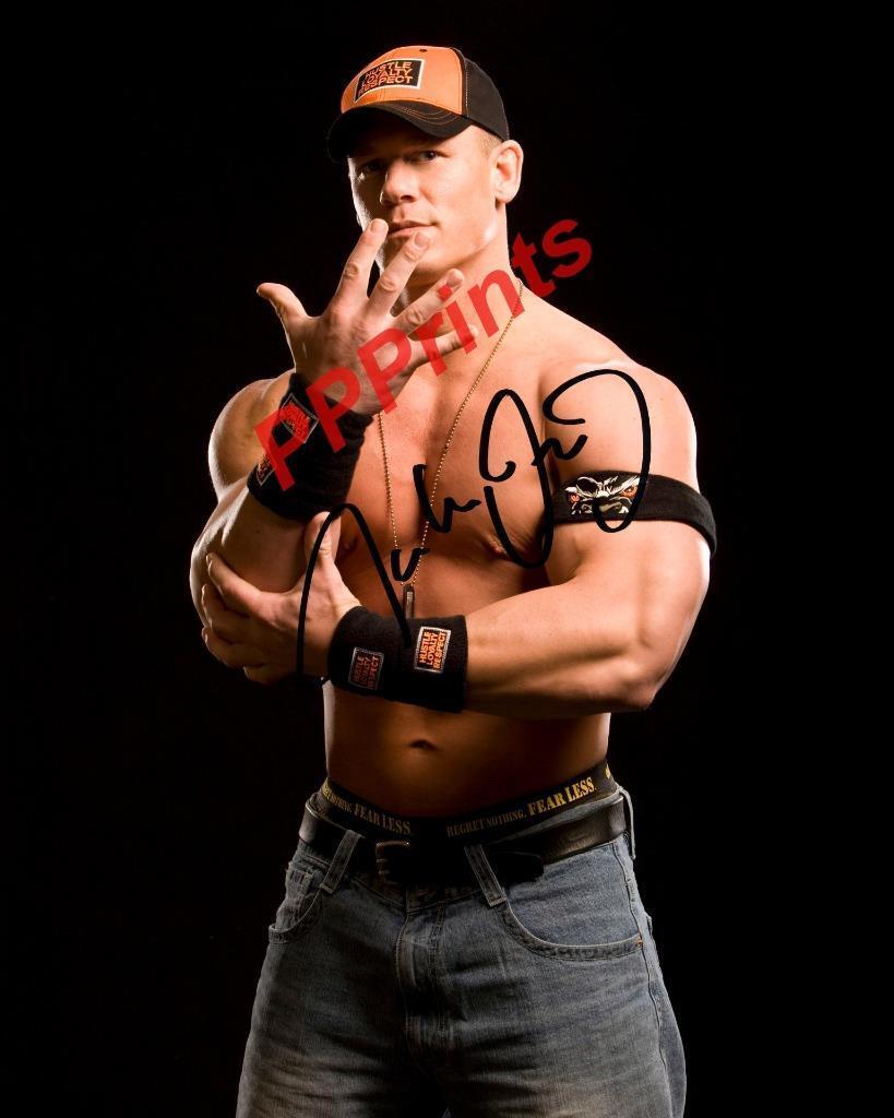 JOHN CENA SIGNED AUTOGRAPHED 10X8 SIGNED REPRO Photo Poster painting PRINT