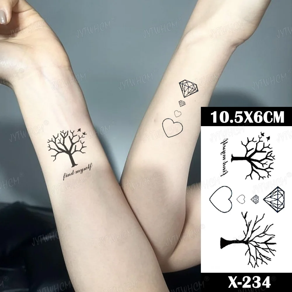 Sdrawing Butterfly Tattoo Women Sexy Waterproof Temporary Tattoo Heart Flame False Tattoo Arm Shoulder Neck Tattoo Women And Men