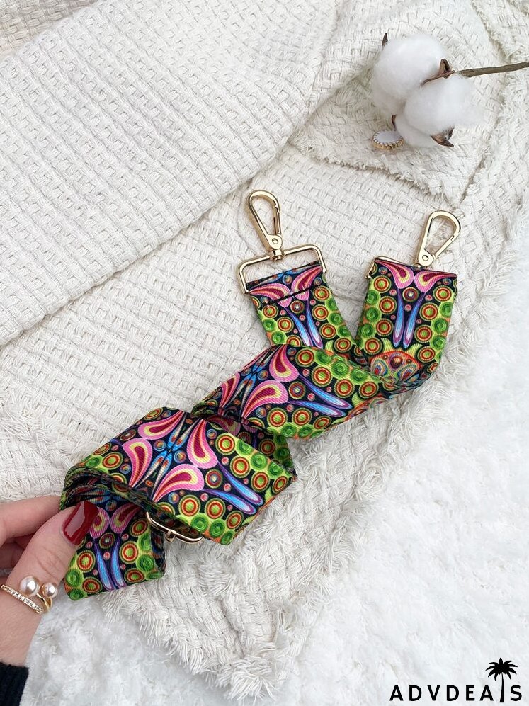 Colorblock Graphic Bag Strap