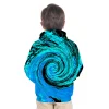 Kid Boy Spiral Series 3D Baseball Hoodie
