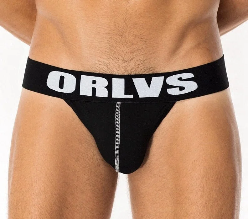 Brand  Men Underwear ORLVS Jockstrap   Men Underwear Thong Men G String Men Thong Homme Tanga Jockstrap