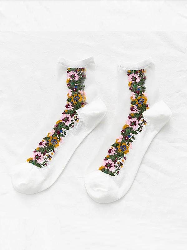 Retro Little Floral Stockings