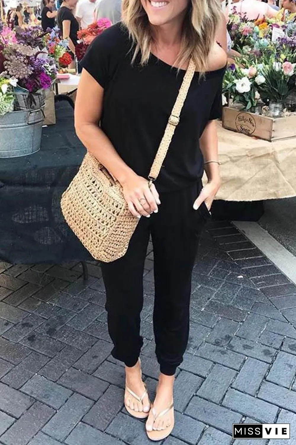 Casual Loose One-piece Jumpsuit P10546