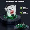 Wireless Earbuds Sirius P5, Stereo Bluetooth In-Ear Headphones, 4 RGB Lights, 40 Hours Playback, ENC Clear Call, Bluetooth 5.2, IPX4, Support Multi-point Connection (Defense Mech)