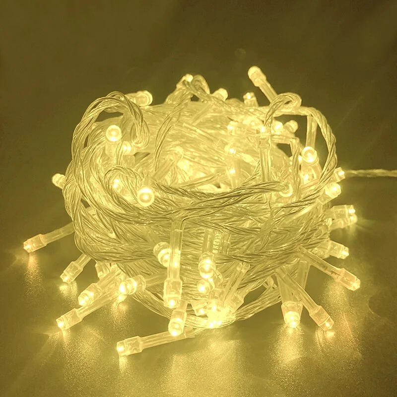 10M 100LED Christmas String Fairy Light 8 Modes Wedding Party Garland Christmas Tree Decoration for Home Holiday Lighting