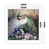 (Counted/Stamped) 11CT Peafowl- Cross Stitch 46*46cm/18.11*18.11in