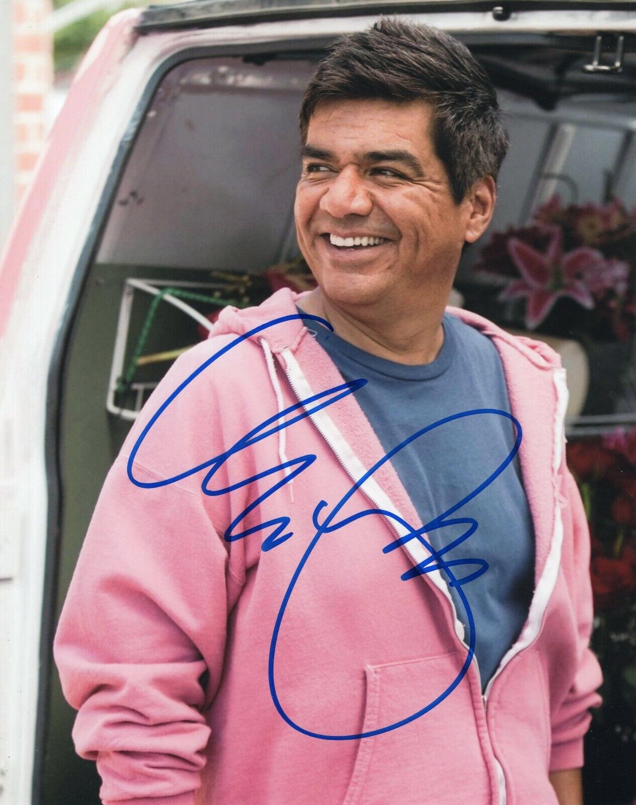 George Lopez Signed 8x10 Photo Poster painting w/COA Comedian George Lopez Lopez Tonight