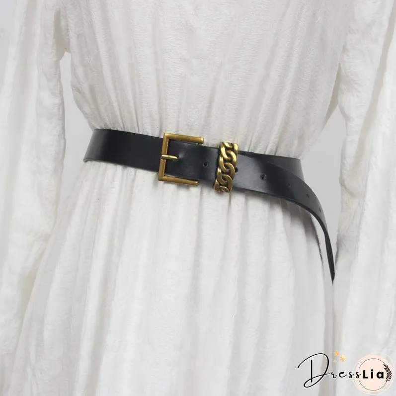 Fashion Fried Dough Twist Buckle Belt Lady