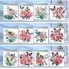 12Pcs Butterfly Dragonfly DIY Diamond Painting Greeting Cards for Adults Gifts