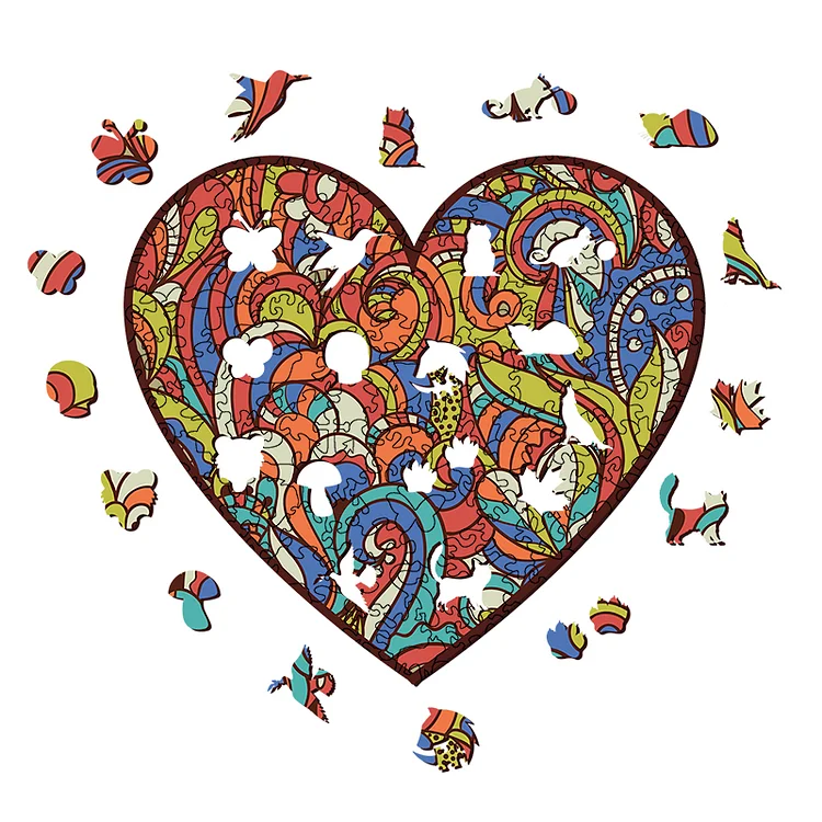 Ericpuzzle™ Ericpuzzle™Stretching Love Wooden Jigsaw Puzzle