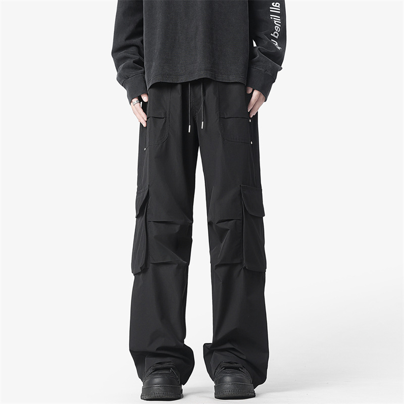 Retro Paratrooper Pleated Functional Cargo Pants