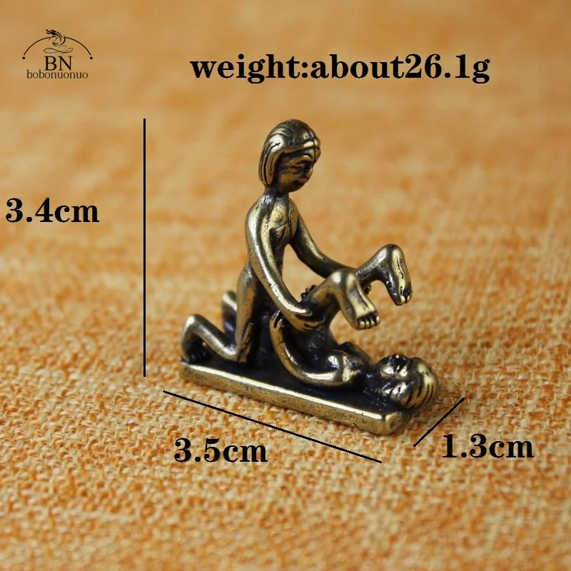 Athvotar Postures Brass Sexy Figurine Status Funny Mini Sex Home Decor