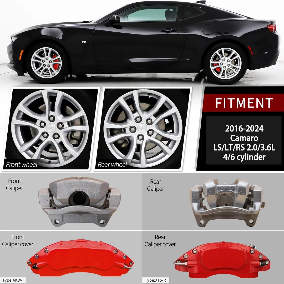 Car aluminum alloy special car special buckle screw fixed caliper cover (4PCS luxury upgrade version)