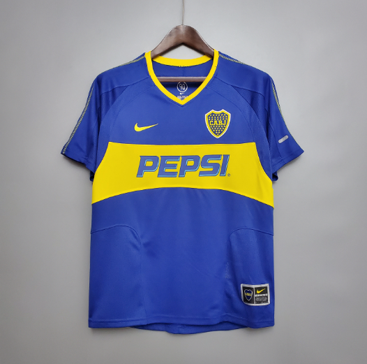 Retro Boca Juniors 03/04 Home Football Jersey Thai Quality