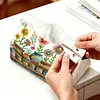 Diamond Painting PU Plant Tissue Box Tissue Holder