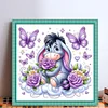 (Stamped/Counted) Eeyore Holding Flowers-11CT Cross Stitch 50*50cm