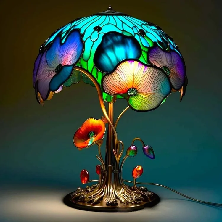 🏆2024🔥Stained Glass Plant Series Table Lamp